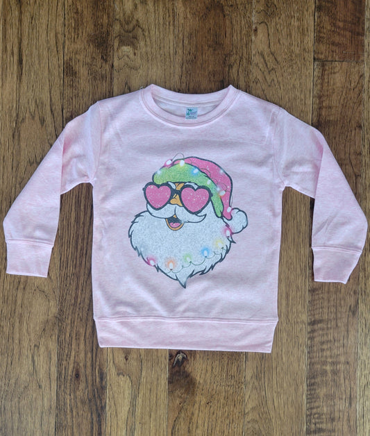 Cotton Candy Santa Lightweight Sweatshirt